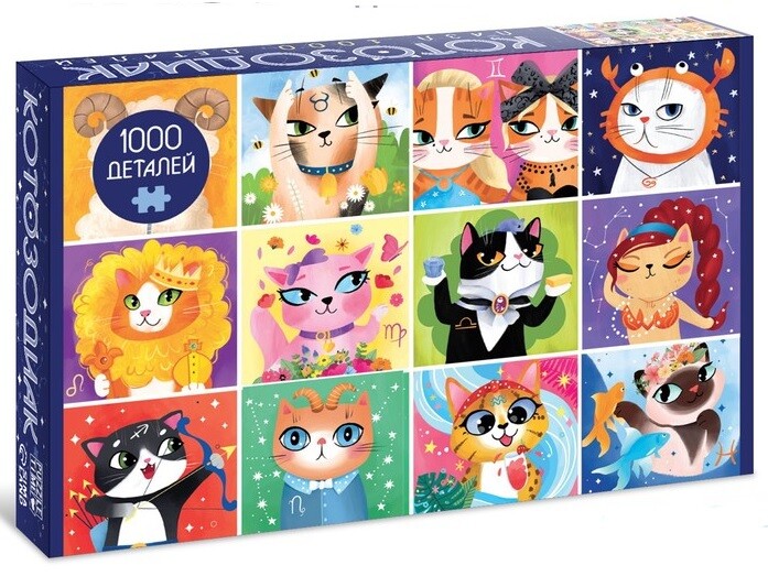 Пазл Puzzle Time "Котозодиак" 1000 детал.