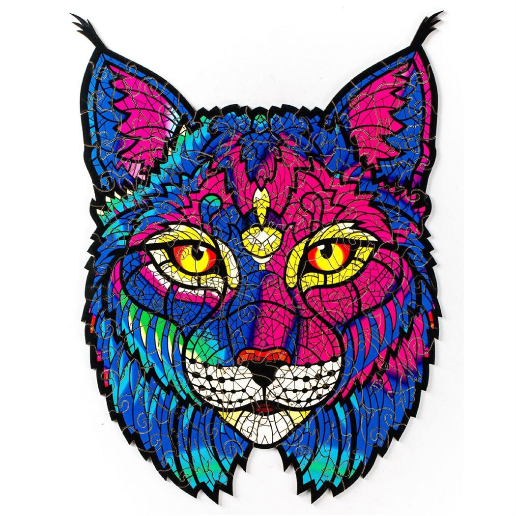 Пазл Zufa деревянный "Рысь" размер XL (2022)