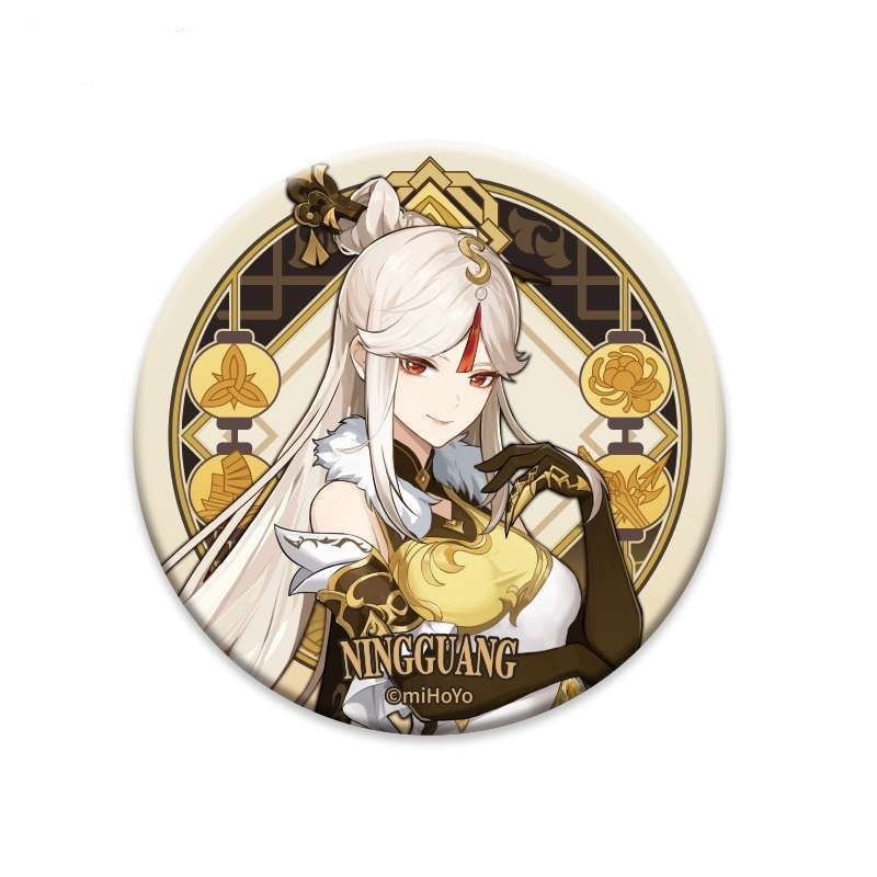 Значок Liyue Harbour Character Can Badge Ningguang