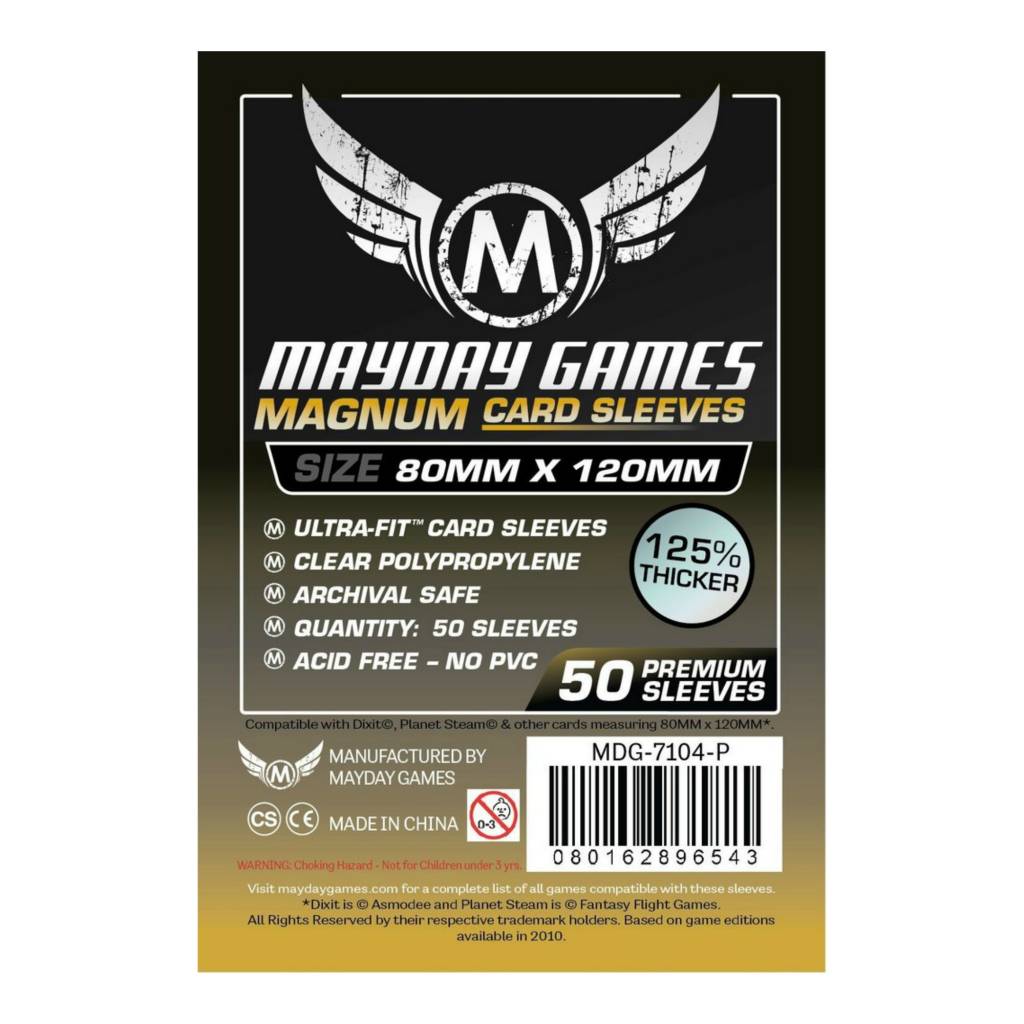 Протекторы Mayday (размер 80х120 мм) 50 шт. премиум: прозрачные