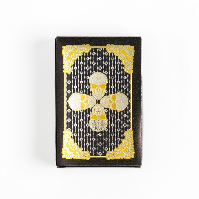 Карты игральные пластиковые, 33 мкр, 54 шт, черные