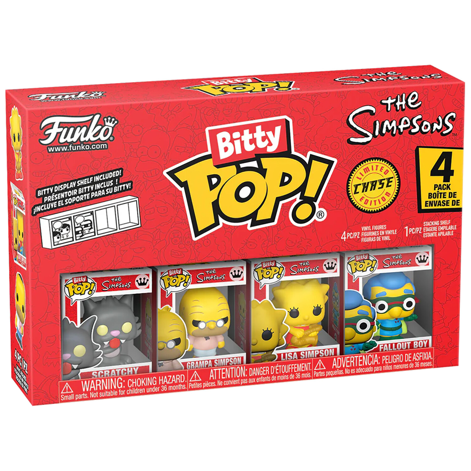 Фигурка Funko Bitty POP! Simpsons Scratchy+Grampa+Lisa+Сhase