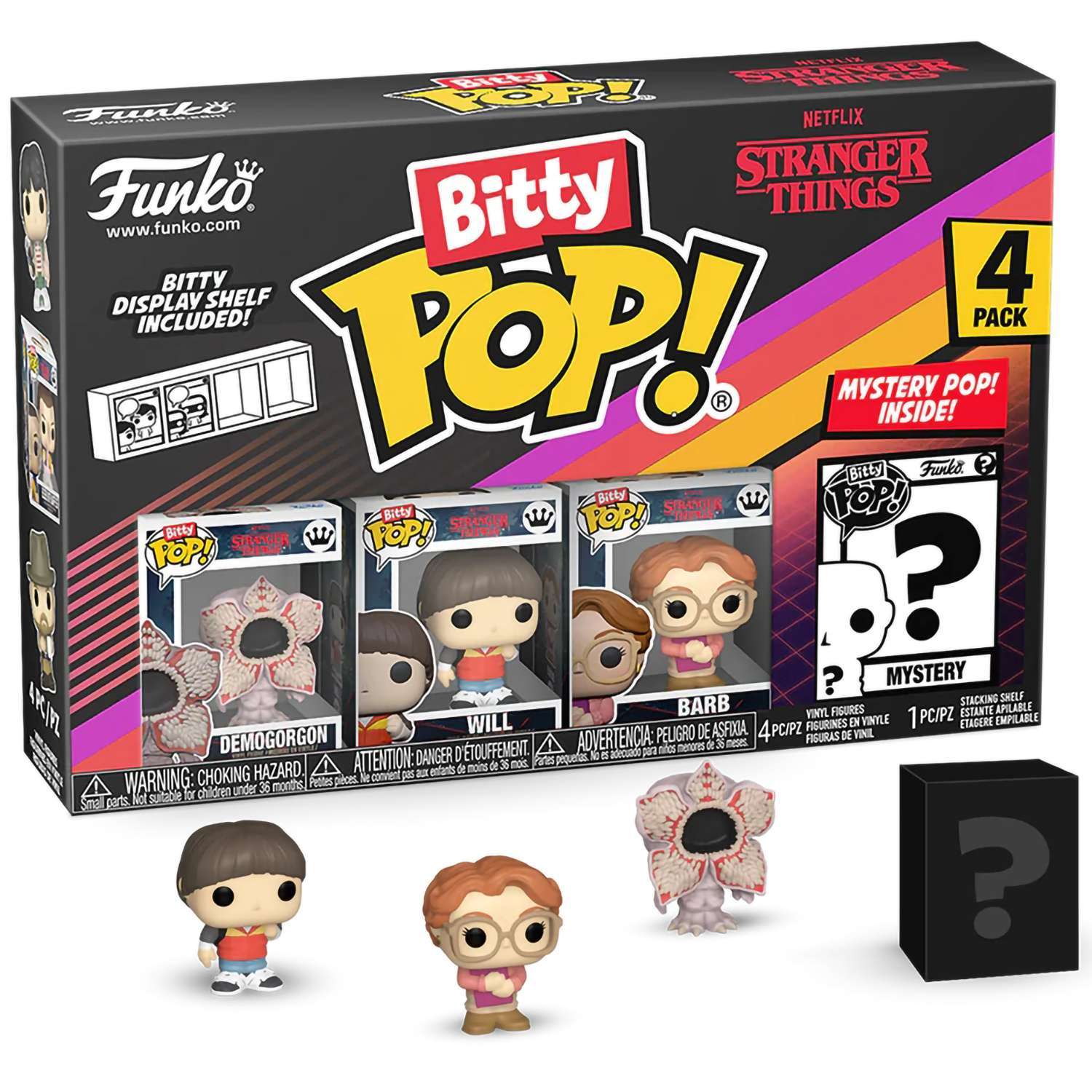 Фигурка Funko Bitty POP! Stranger Things SZN1 Demogorgon+Will+Barb+Mystery