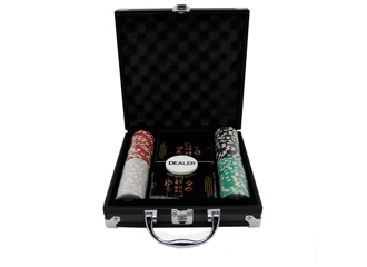 Набор для покера в ал. кейсе "Фабрика покера" (100 фишек)