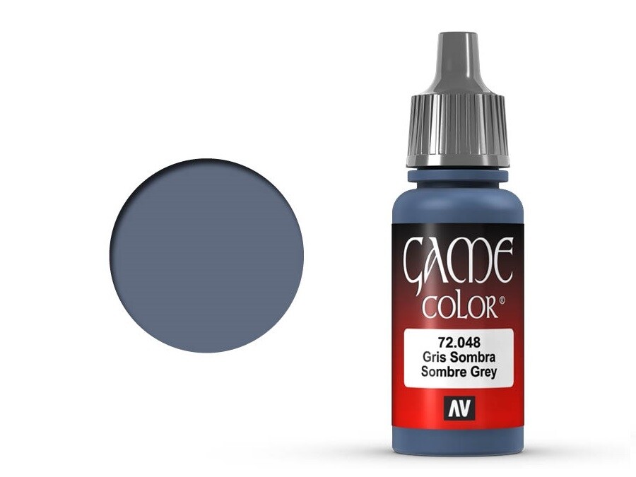 Vallejo Game Color: Sombre Grey 72.048