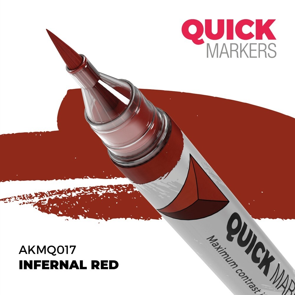 AK QUICK MARKER INFERNAL RED AKMQ017