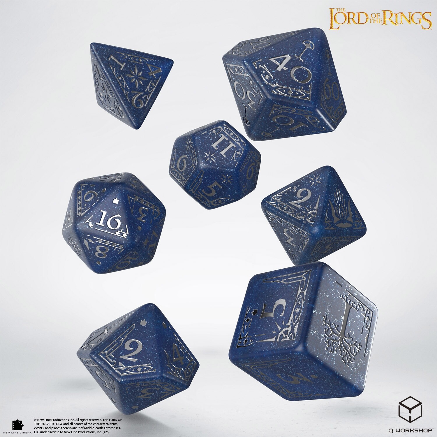 Набор кубиков The Lord of the Rings: Gondor Dice Set, 7 шт