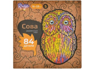 Пазл Rugo деревянный Сова S 84 детали