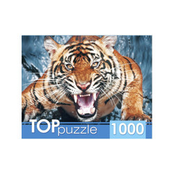 Пазл Рыжий кот  "Грозный тигр" на 1000 детал.