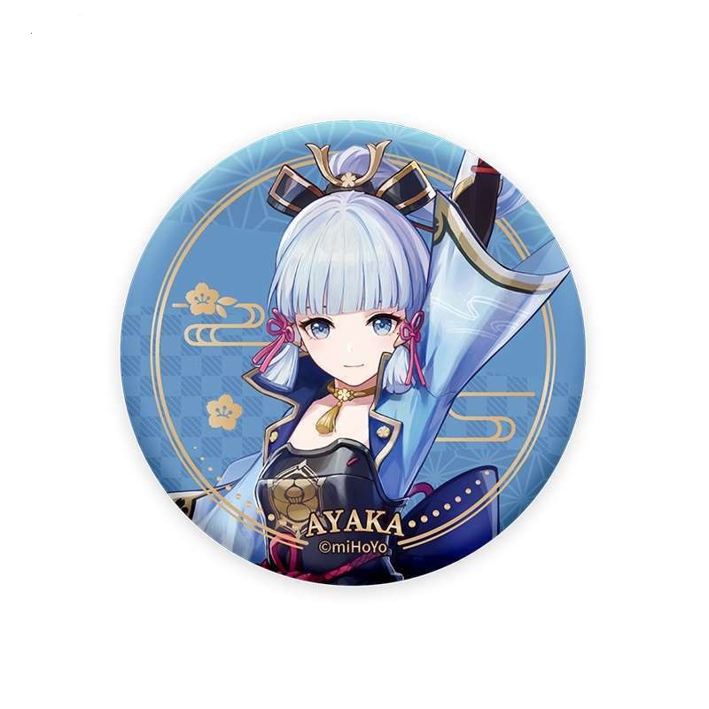 Значок Inazuma Character Can Badge Kamisato Ayaka