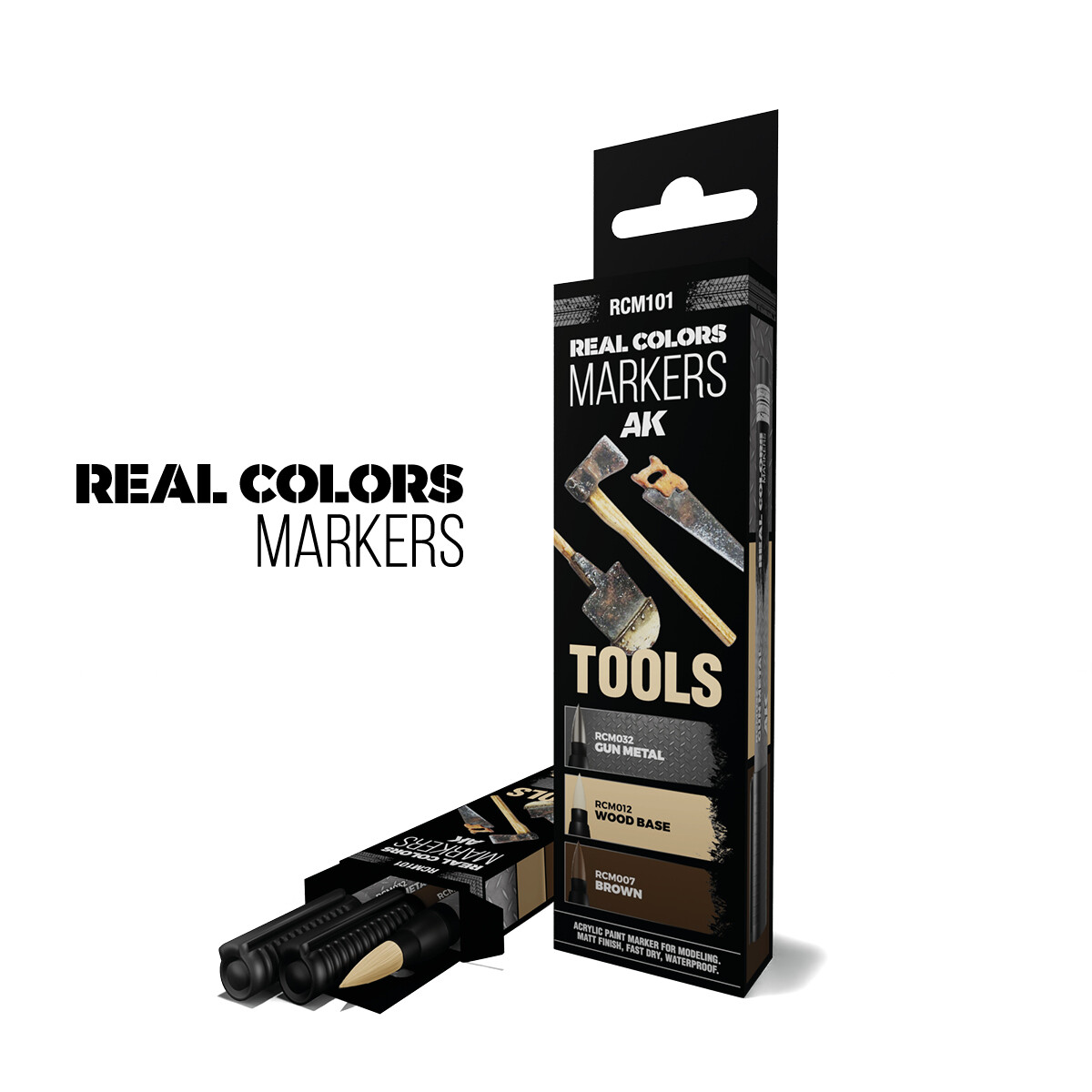 AK SET 3 REAL COLORS MARKERS TOOLS RCM101