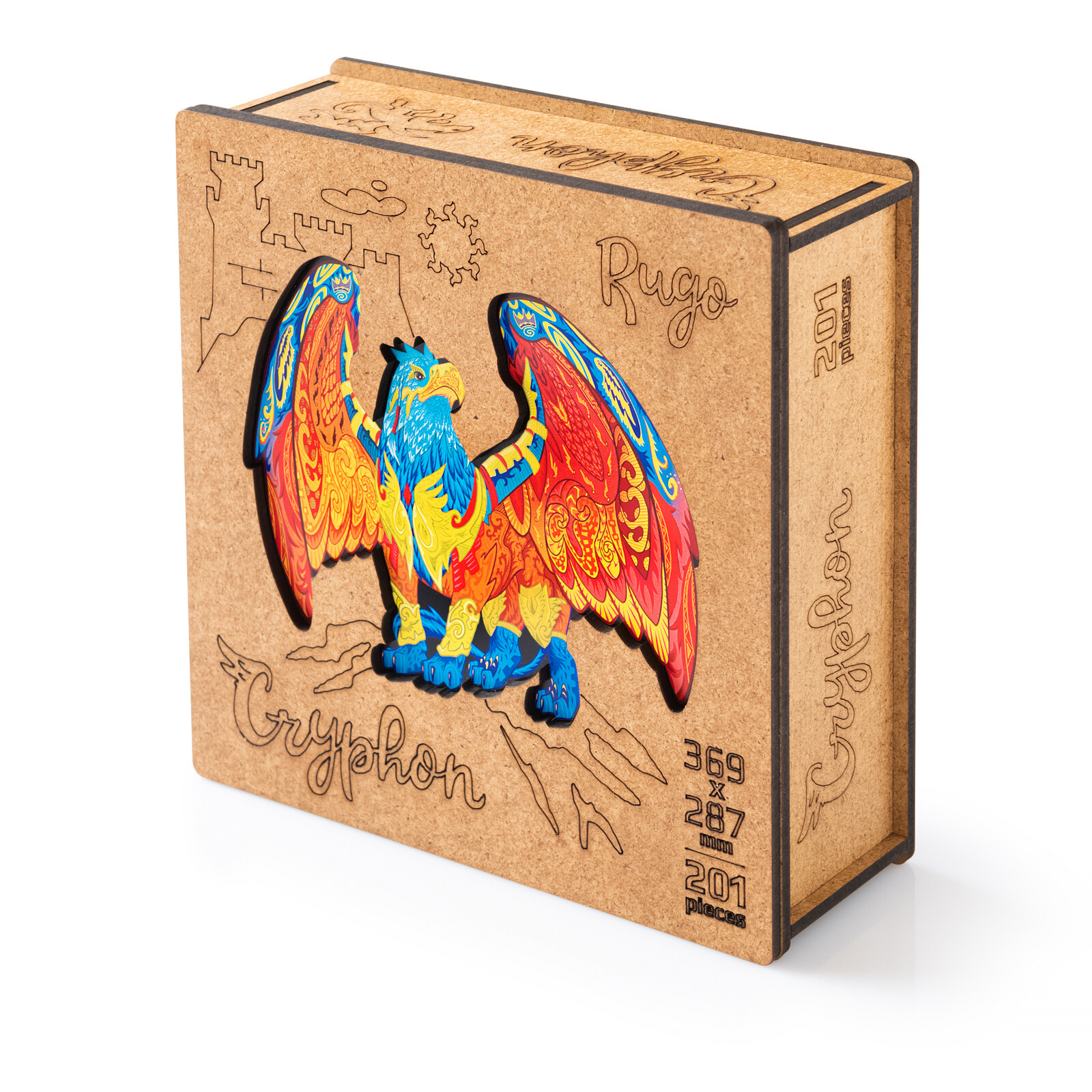 Пазл Rugo деревянный Грифон L 202 детали