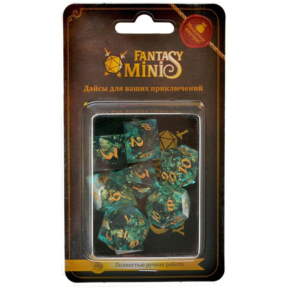 Набор кубиков Fantasy Minis Elven Gem