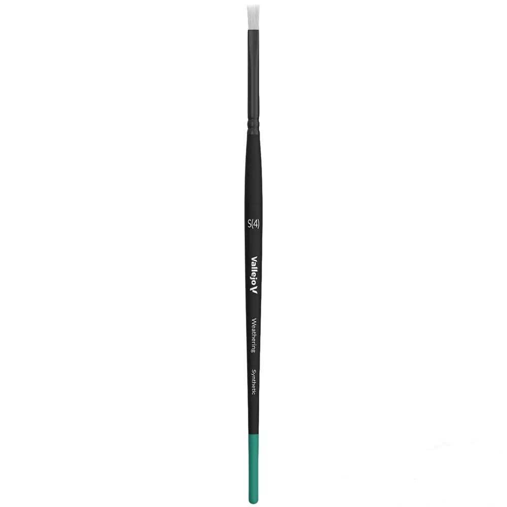 Кисть Vallejo Weathering: Flat Synthetic S(4)