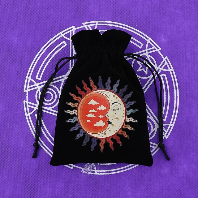 Мешочек бархатный "Солнце и Луна 5"