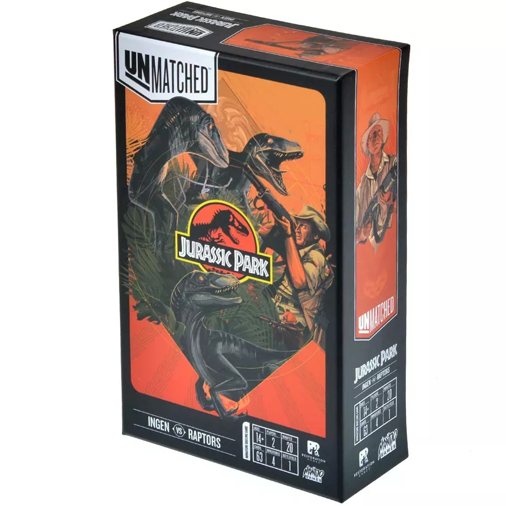Unmatched. Jurassic Park. InGen vs Raptors + русские правила