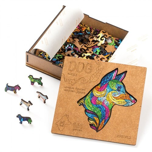 Пазл Zufa деревянный "Собака" размер М (2022) (161 деталь)
