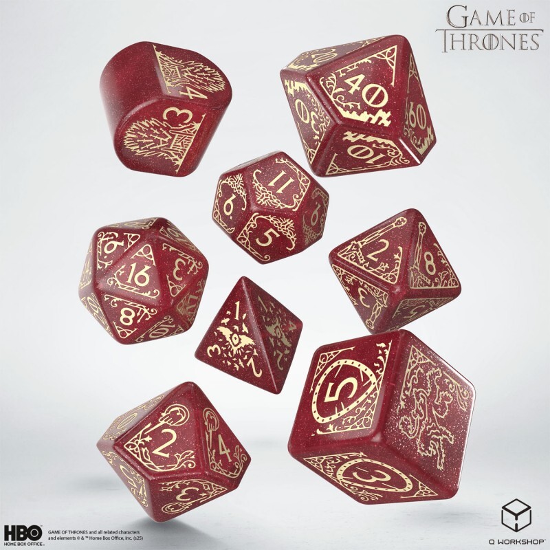 Набор кубиков Game of Thrones Dice Set: Lannister, 8 шт