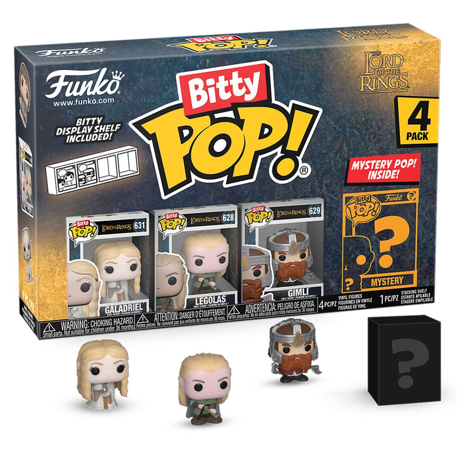Фигурка Funko Bitty POP! LOTR Galadriel+Legolas+Gimly+Mystery