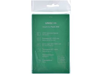 Протекторы Uniq Card Sleeves Nephrite Pack (размер 65x100 мм) 200 шт: стандарт прозрачные