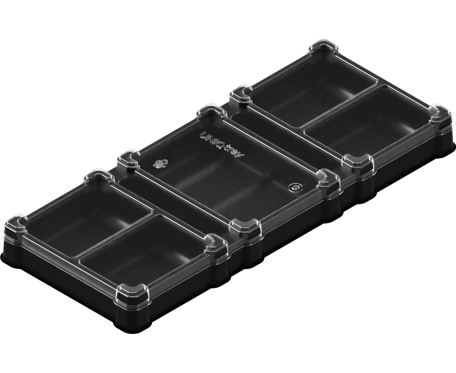 Пластиковая коробочка UniqTraySystem Organizer (7 секции)