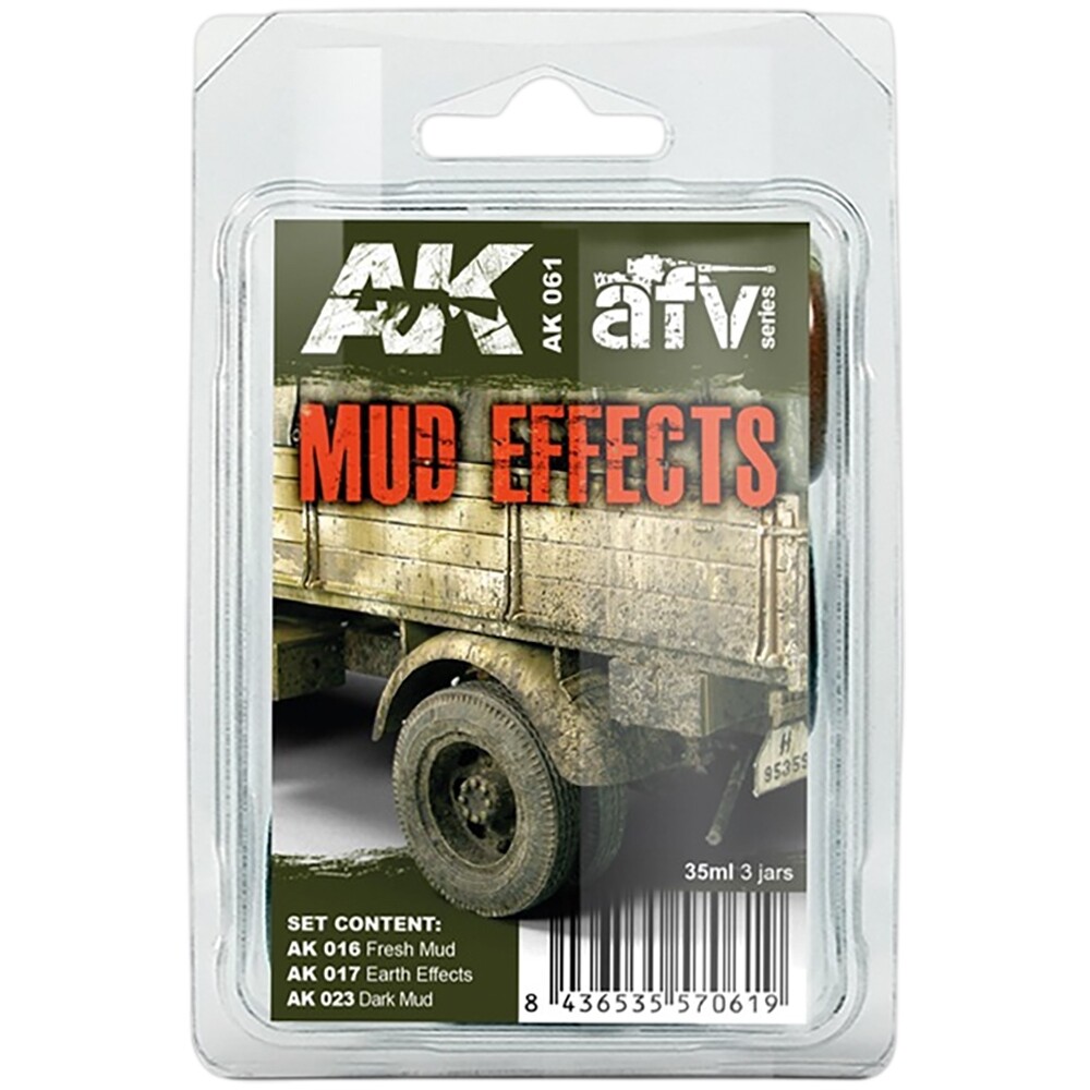 AK Mud Effects Set AK061 (3 шт)