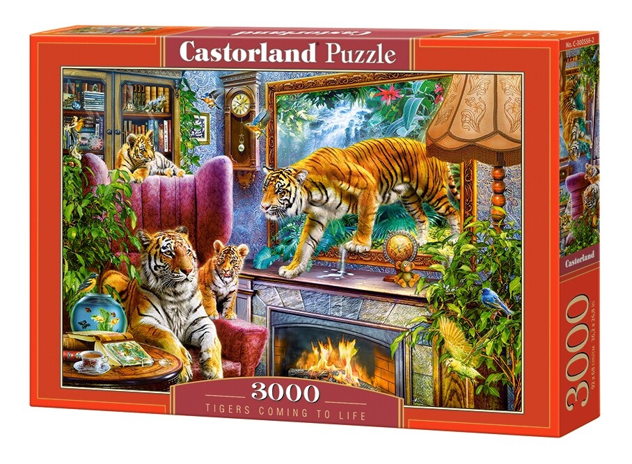 Пазл Castorland "Тигры возвращаются к жизни" на 3000 детал.