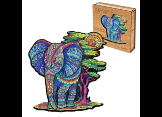 Пазл Zufa деревянный "Слон" размер М (2022) 