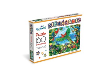 Пазл Origami Kids Games "Попугаи" 160 эл.