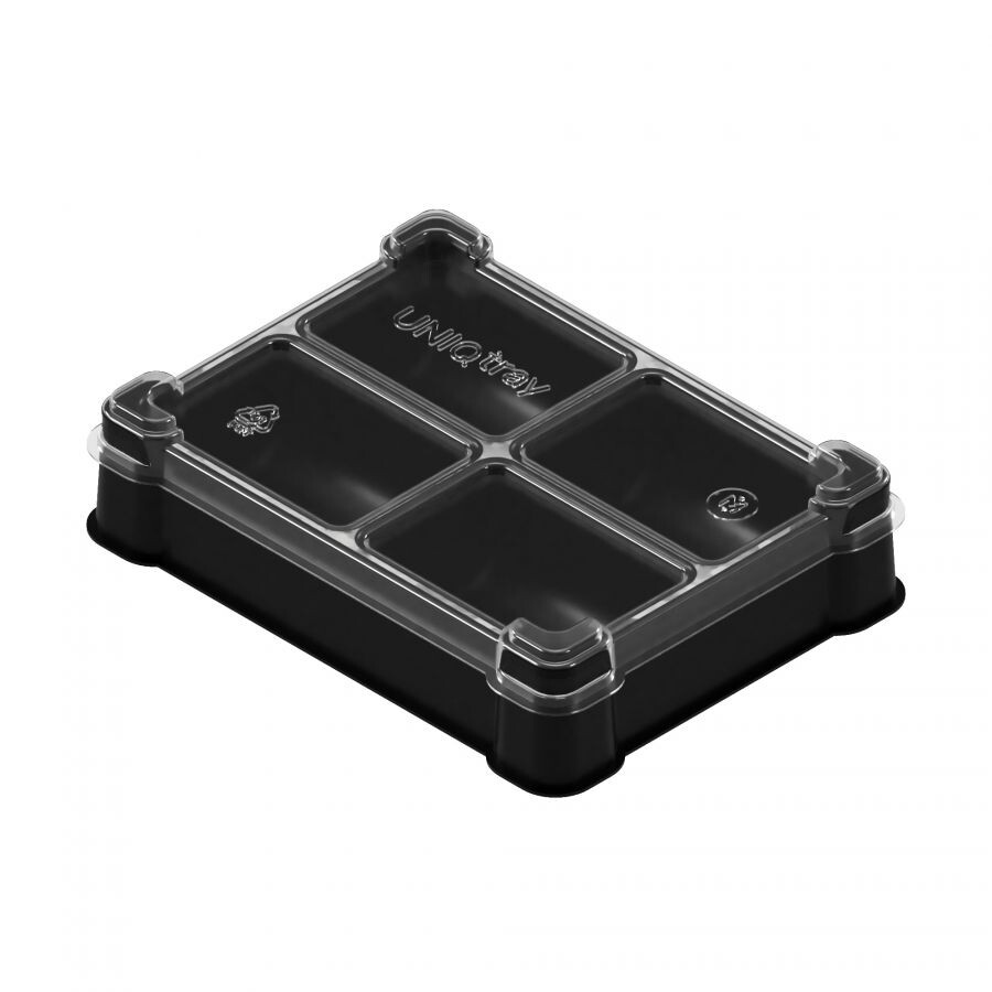 Пластиковая коробочка UniqTraySystem Token FOUR (4 секции)