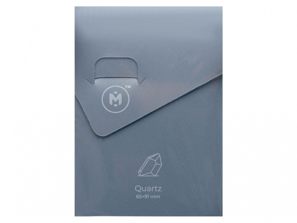 Протекторы UniqCardSleeves Quartz (размер 64x89 мм) 300 шт: стандарт прозрачные