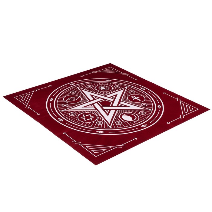 Скатерть для гадания бархатная "Пентаграмма"