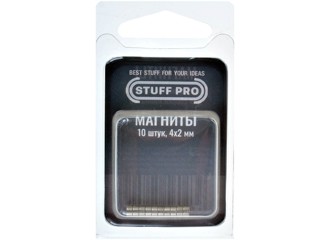 Магниты STUFF-PRO для миниатюр (10 штук, 4х2 мм)