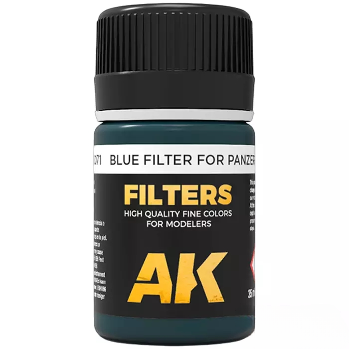 AK Filters: Blue Filter for Panzer Grey AK071