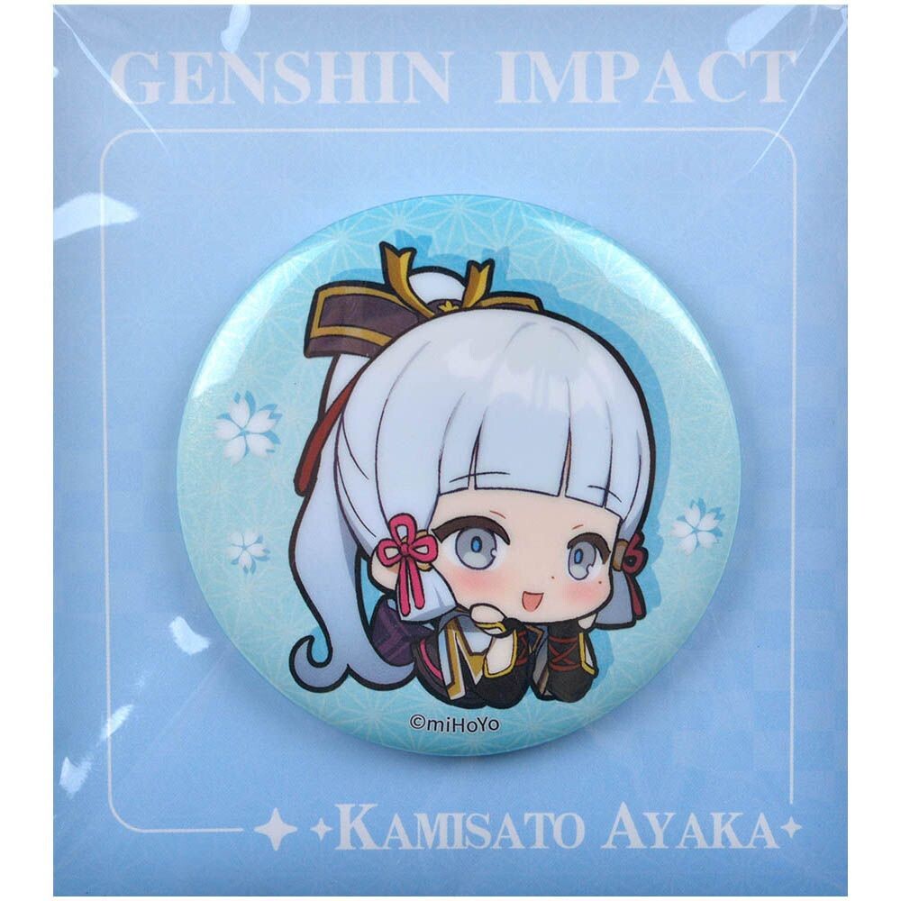 Значок Chibi Expressions Character Can Badge Kamisato Ayaka