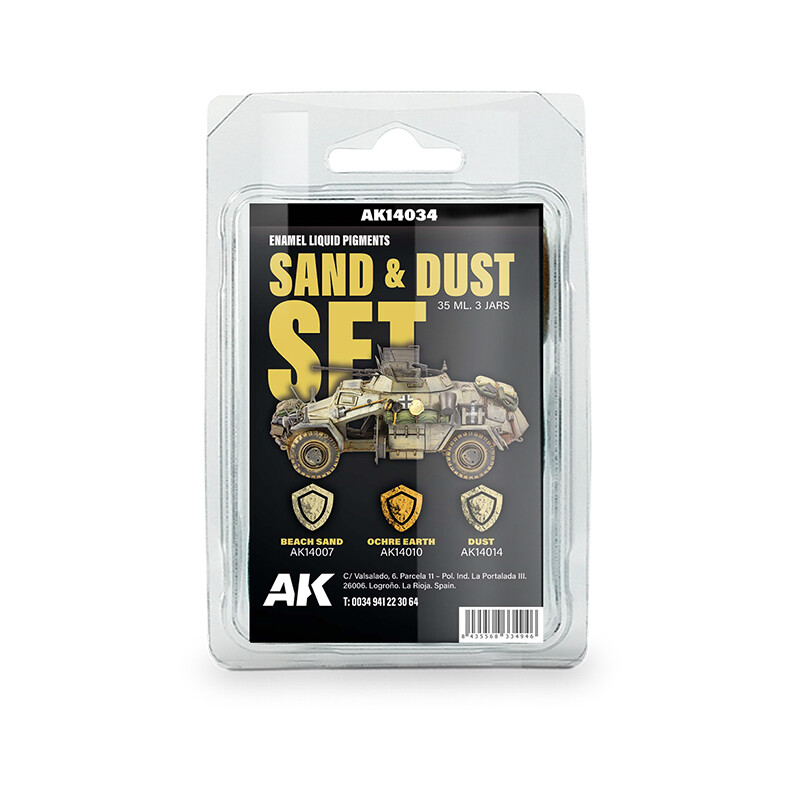 AK Liquid Pigment SAND & DUST SET AK14034 35 мл (3 шт)