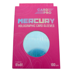 Протекторы Card-Pro K-pop голографические (размер 61х91 мм) 100шт. голубые