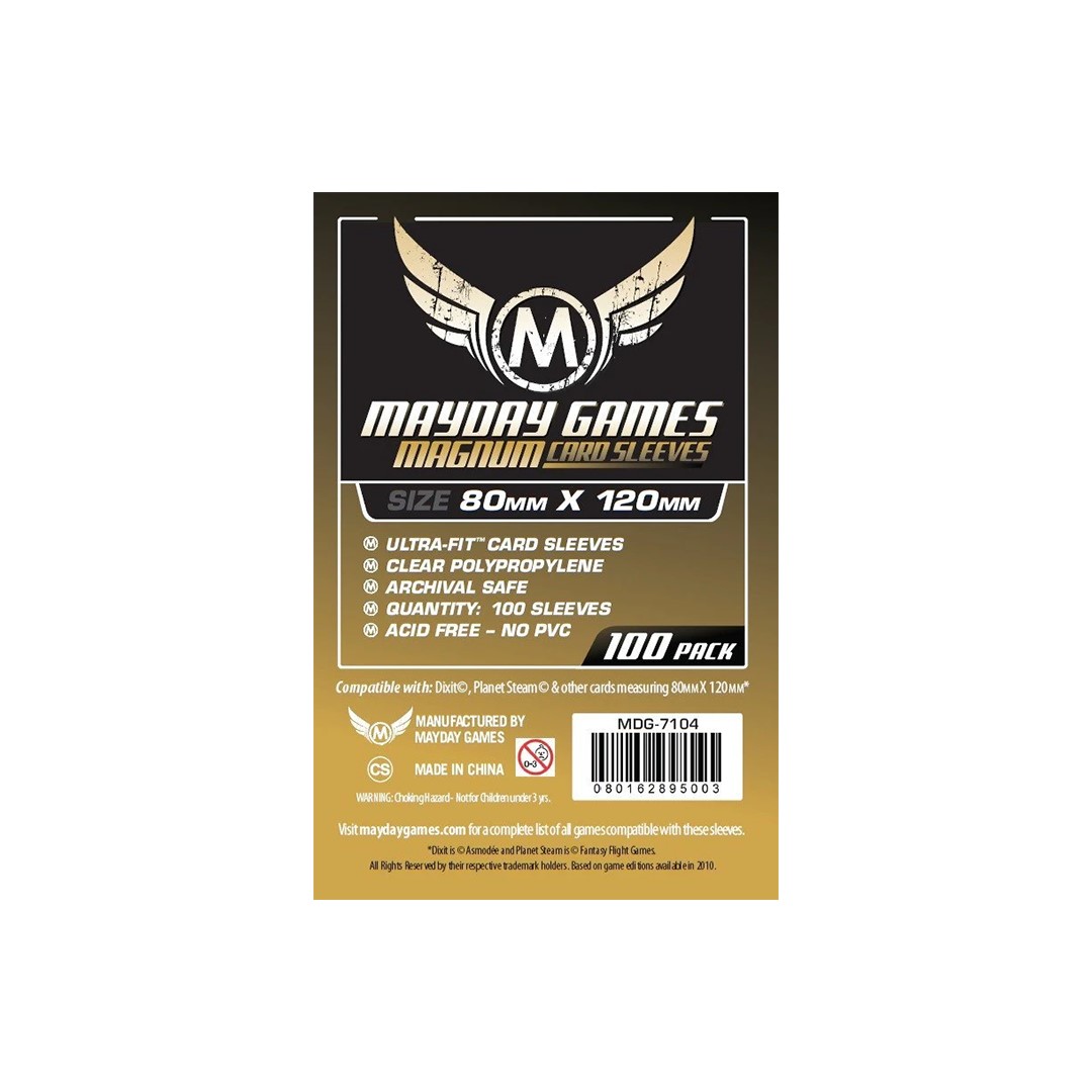 Протекторы Mayday (размер 80х120 мм) 100 шт. стандарт: прозрачные