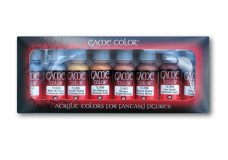 Vallejo Game Color: Metallic Colors 72.303 (8 шт)