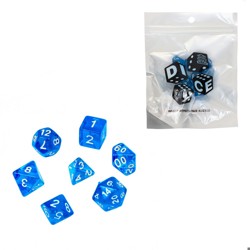Набор кубиков "Время игры" прозрачные синие