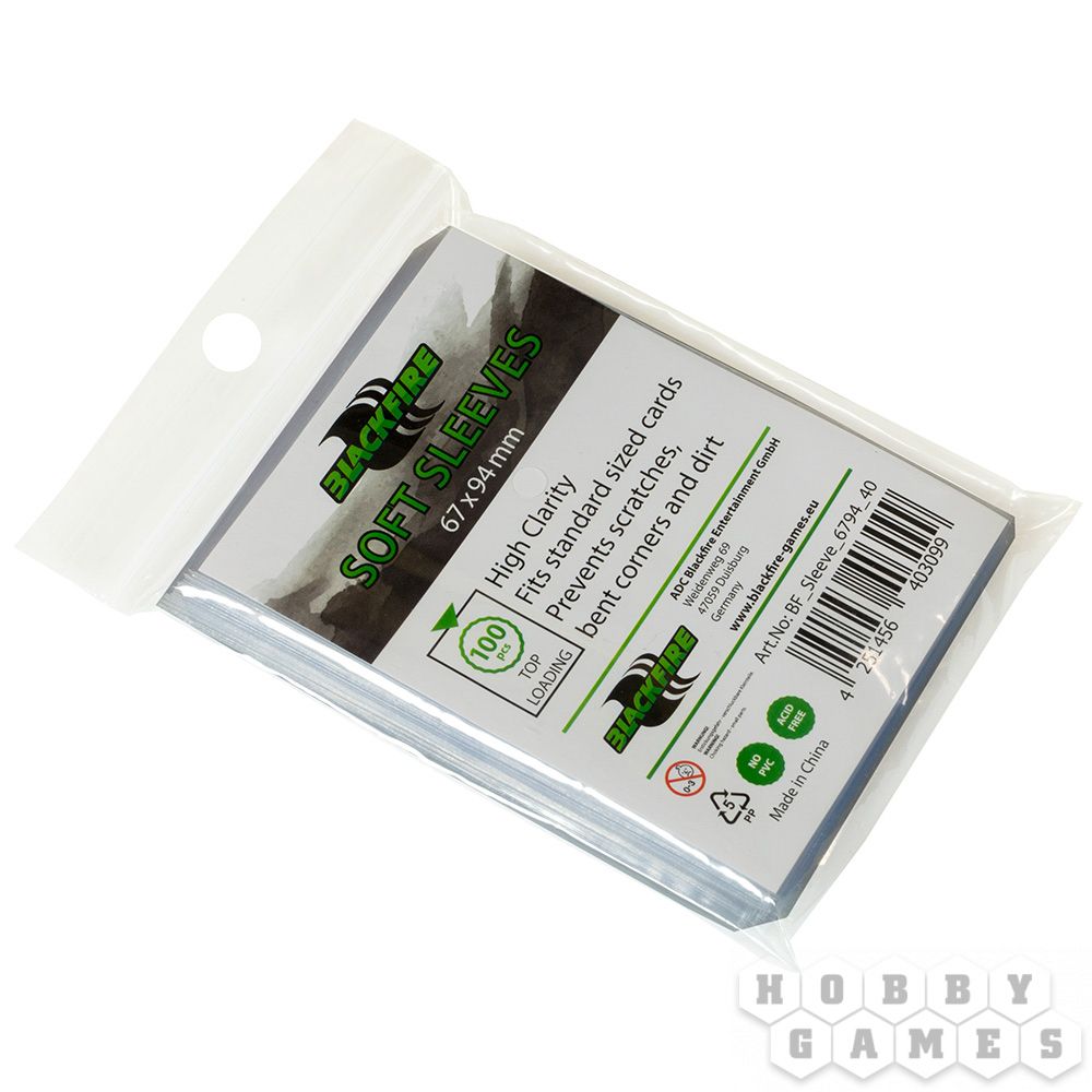 Протекторы Blackfire Magic Size (размер 67х94 мм) 100шт. стандарт: прозрачные