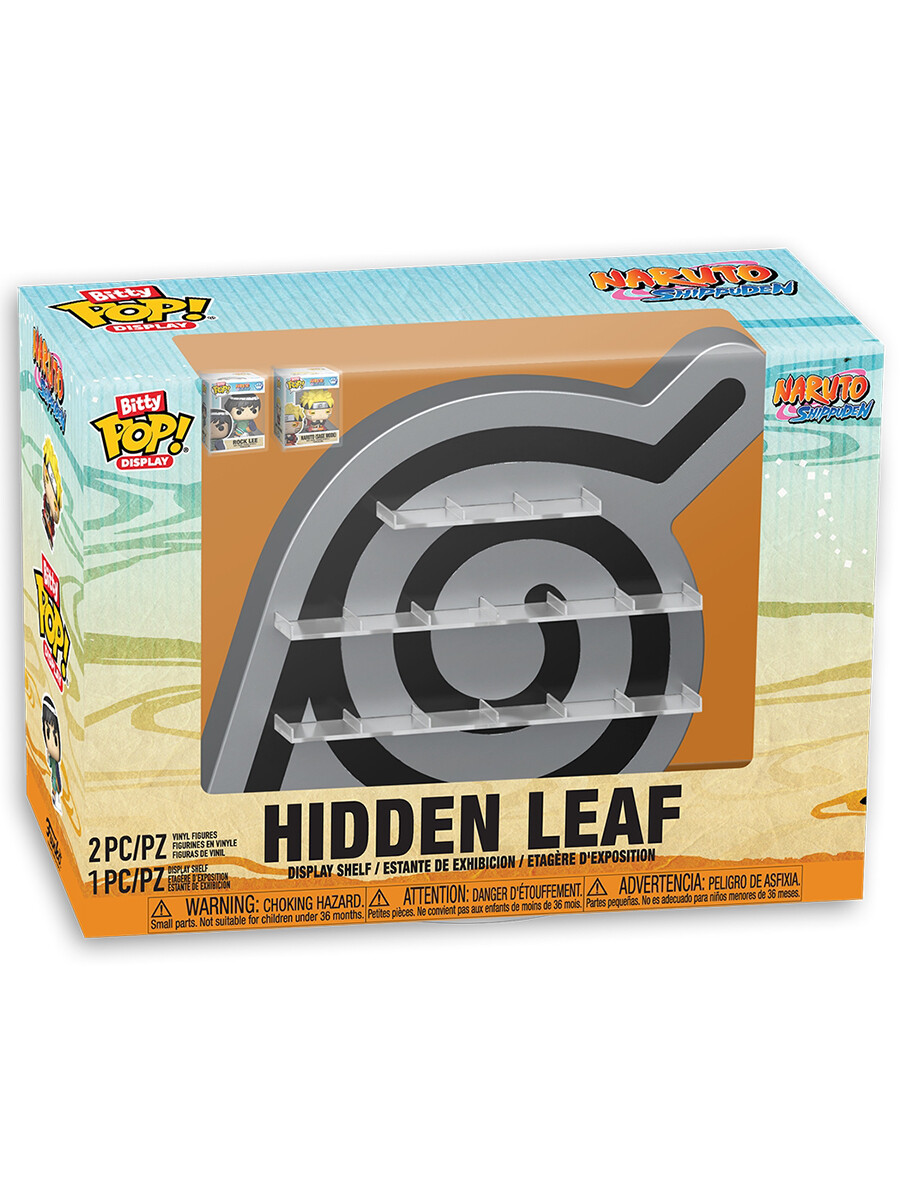 Фигурка Funko Bitty POP!  Display Naruto Hidden Leaf +2 Bitty POP! Rock Lee, Naruto