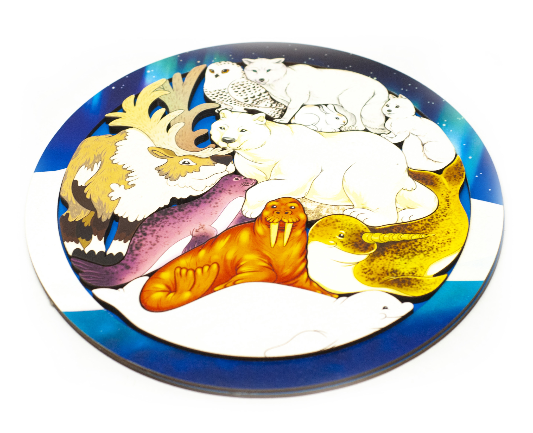 Пазл детский деревянный "Северный полюс"