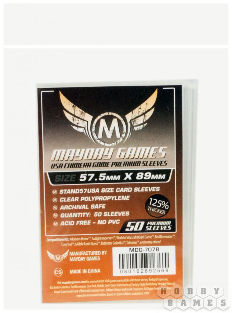 Протекторы Mayday (размер 57,5х89 мм) 50 шт. премиум: прозрачные