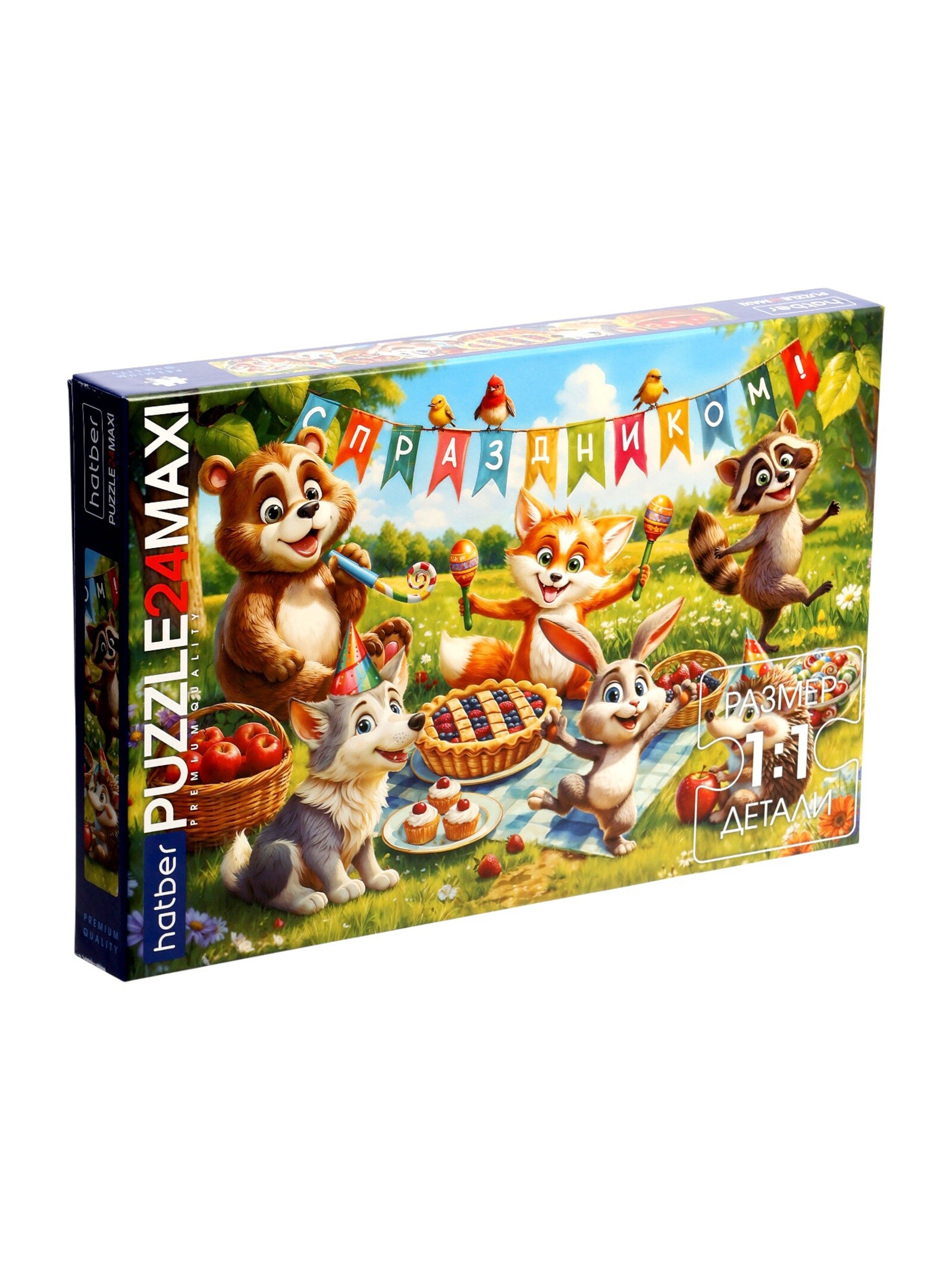 Пазл Hatber "Праздник на полянке" на 24 детал. макси