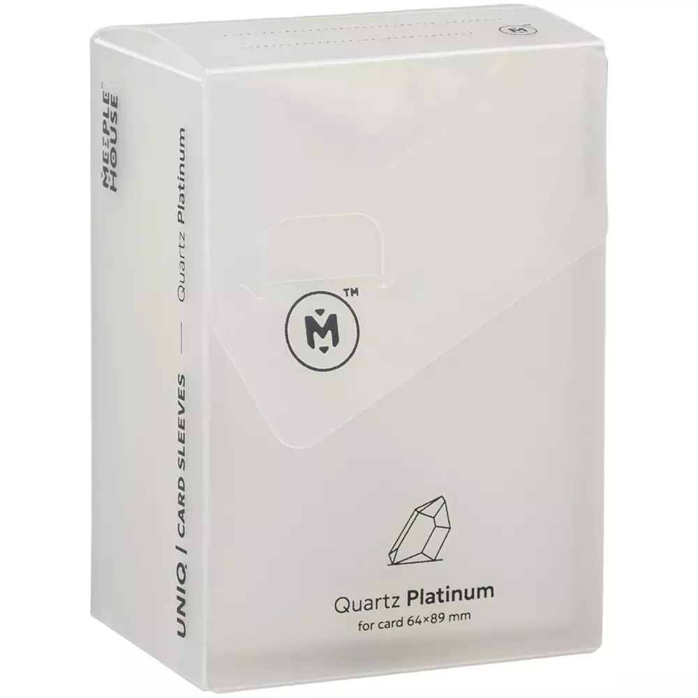 Протекторы UniqCardSleeves Quartz Platinum Pack (размер 64x89 мм) 150 шт: стандарт прозрачные