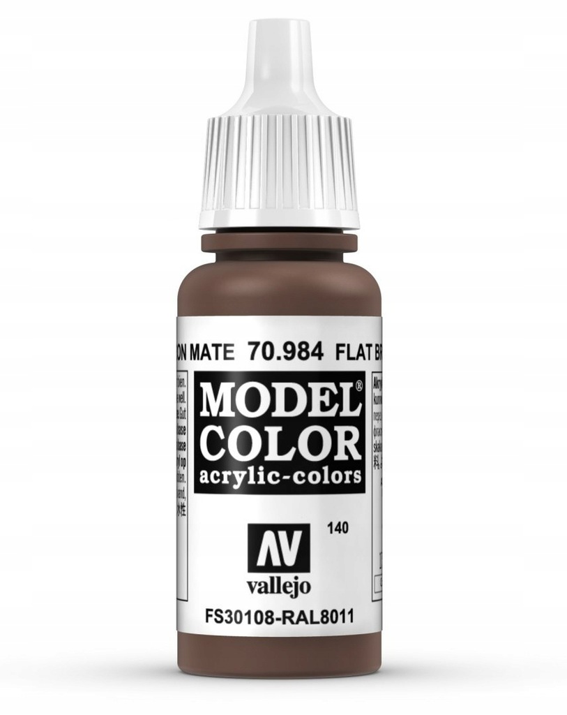 Vallejo Model Color: Flat Brown 70.984