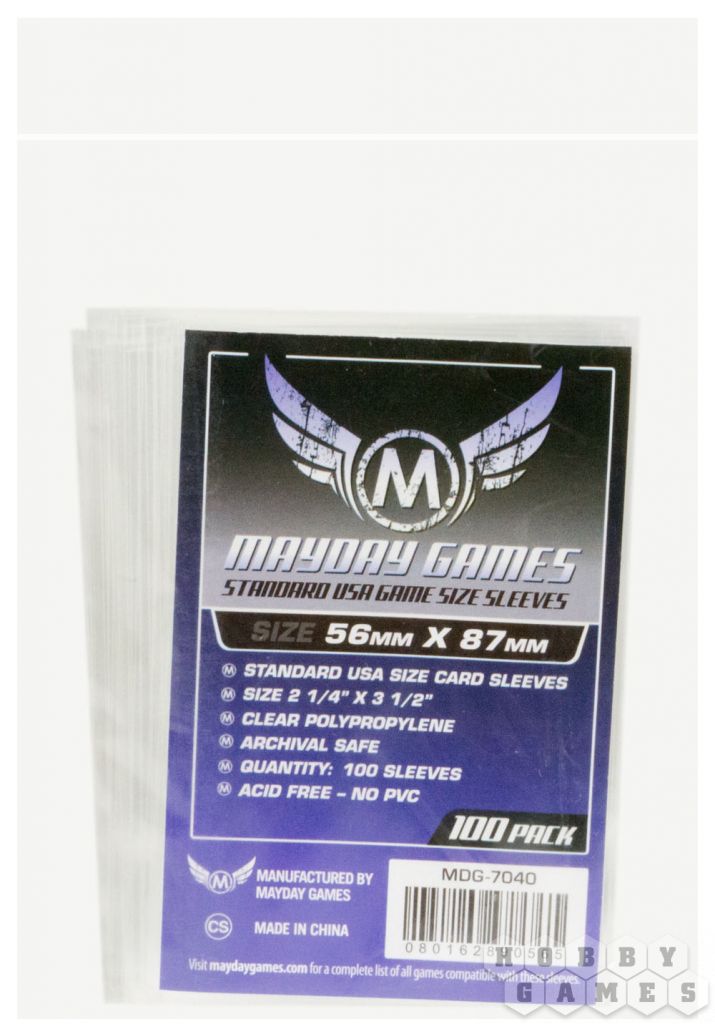 Протекторы Mayday (размер 56х87 мм) 100 шт. стандарт: прозрачные