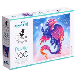 Пазл Origami "Фиолетовый дракон" 360 эл.