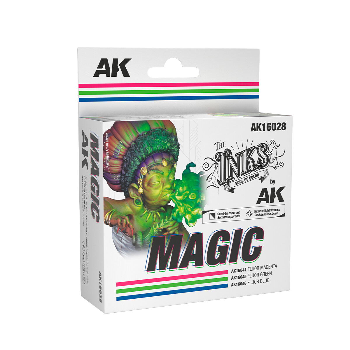 AK THE INKS SET: MAGIC AK16028 (3 шт)
